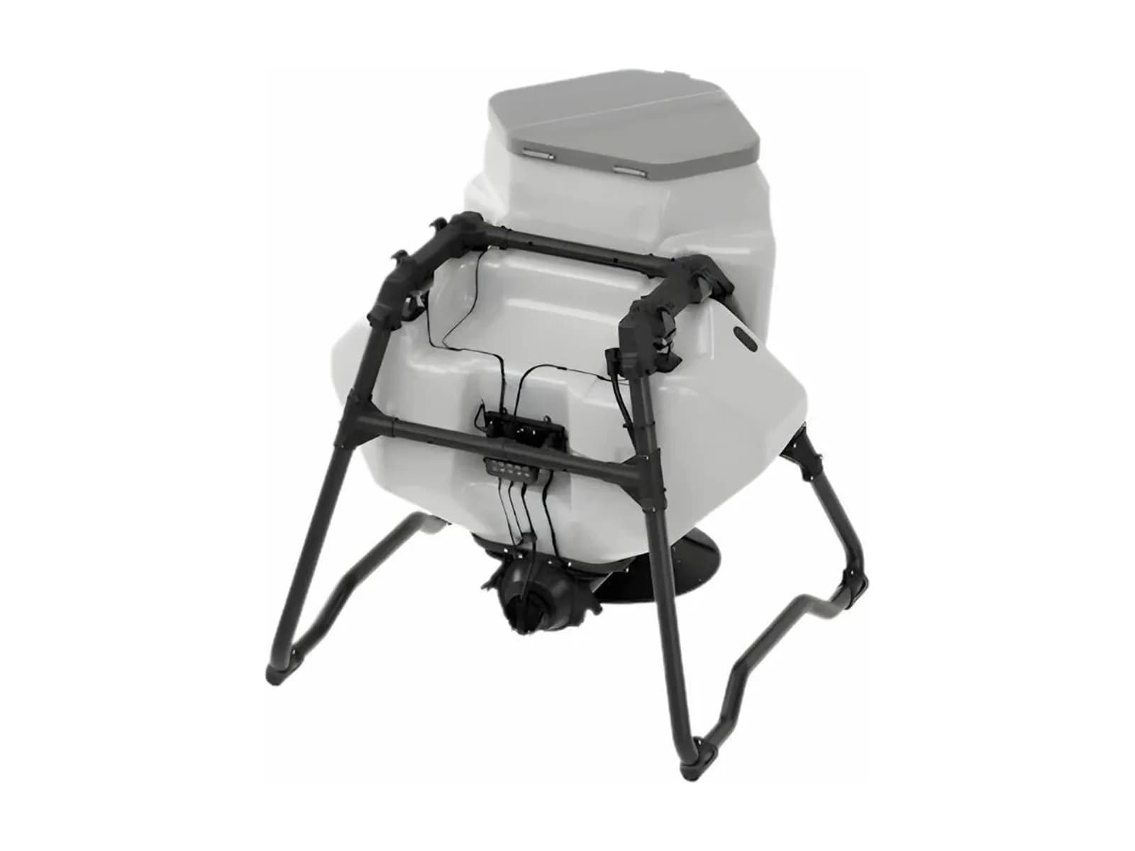 Système d'épandage 150 L DJI pour Agras T100, sur fond blanc