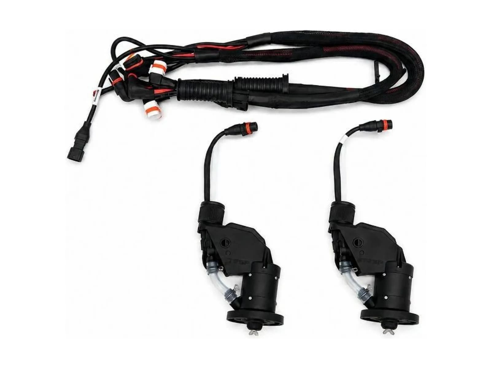 Kit d'extension de buses DJI pour Agras T25P : buses et câbles, sur fond blanc