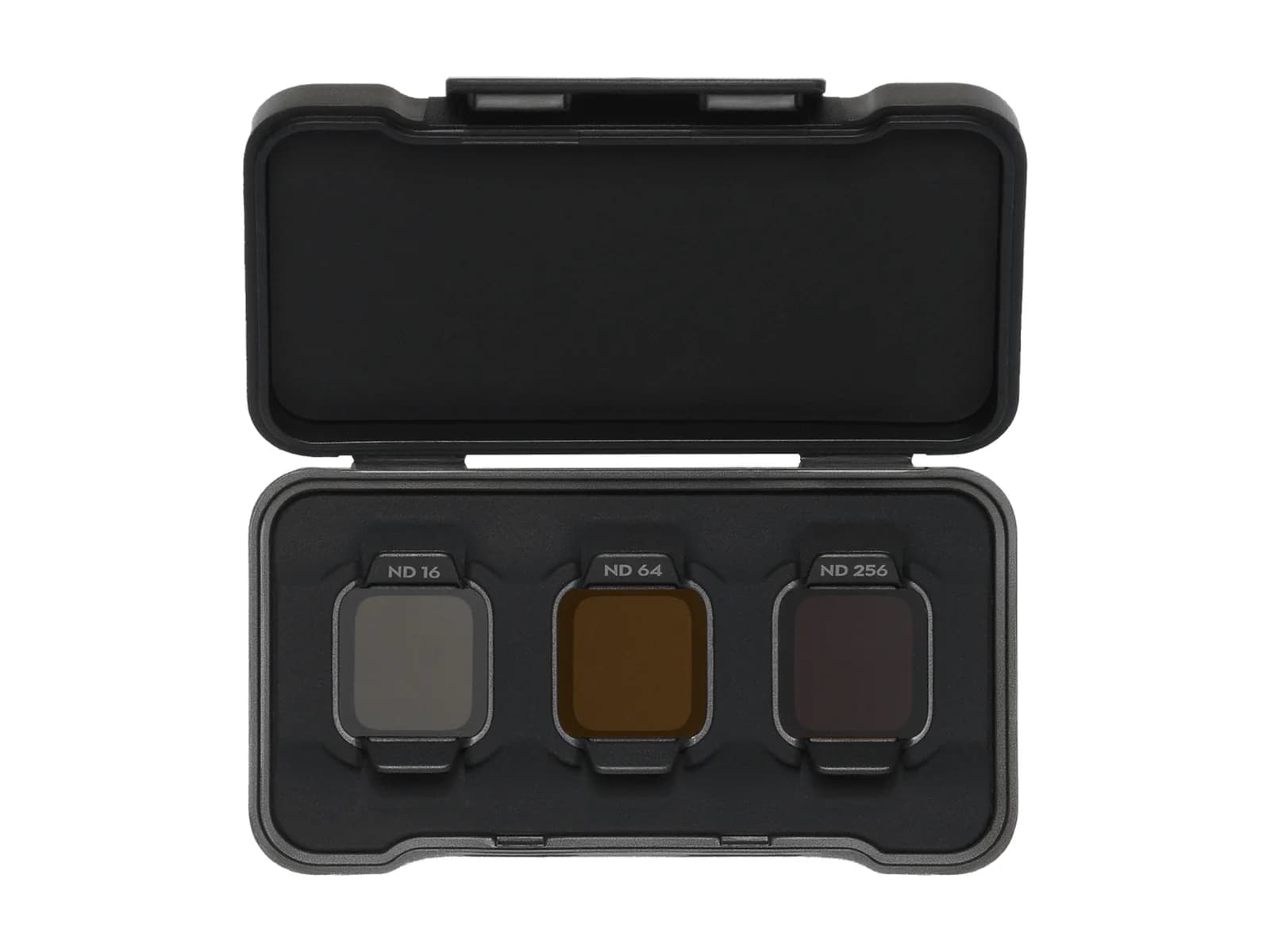Jeu de filtres ND16/64/256 DJI Flip et gamme Lito, photo produit sur fond blanc