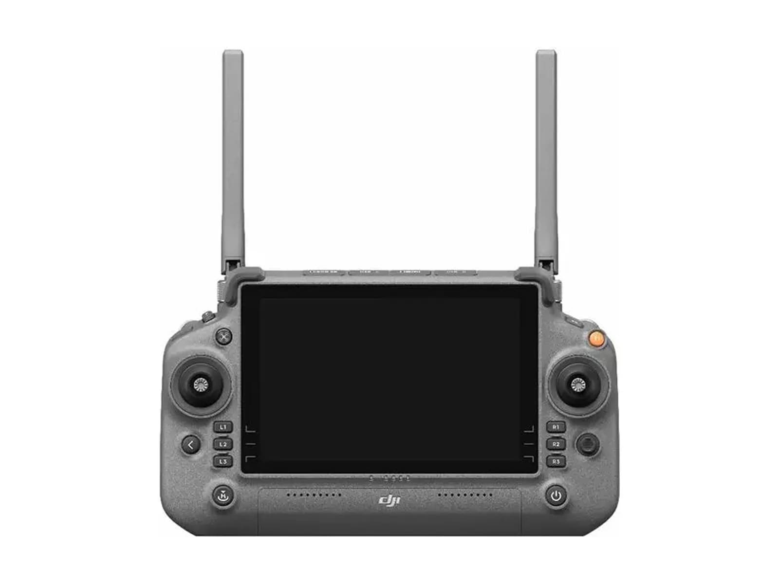 Radiocommande DJI RC Plus vue de face, sur fond blanc