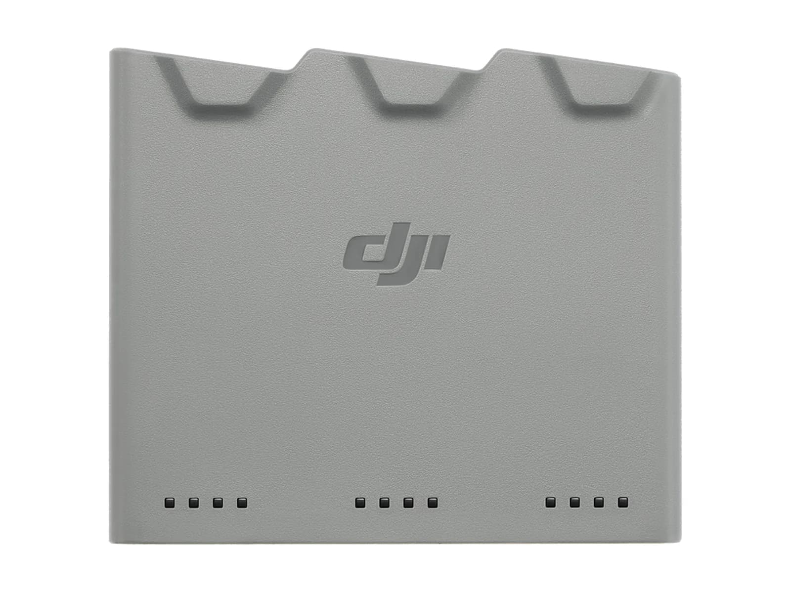 Station de recharge bidirectionnelle DJI Mini 5 Pro à trois emplacements, sur fond blanc